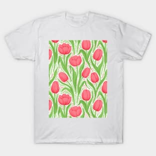 Tulips in red and green T-Shirt